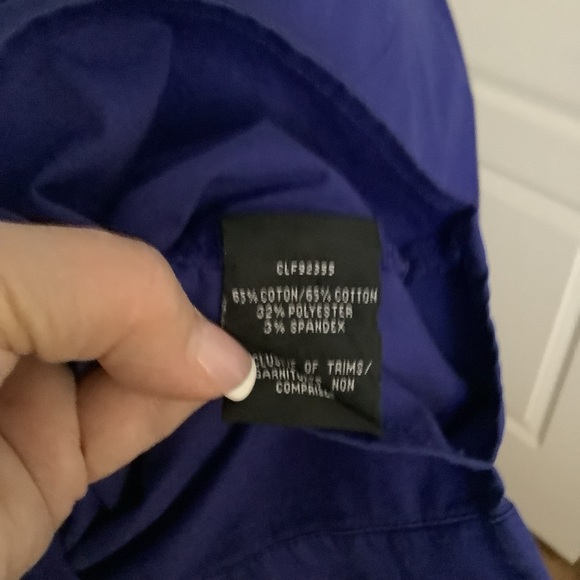 Royal Blue Button-Up Shirt and long sleeves - Picture 4 of 5